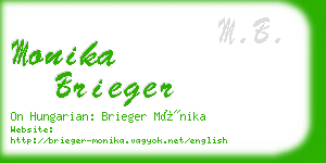monika brieger business card